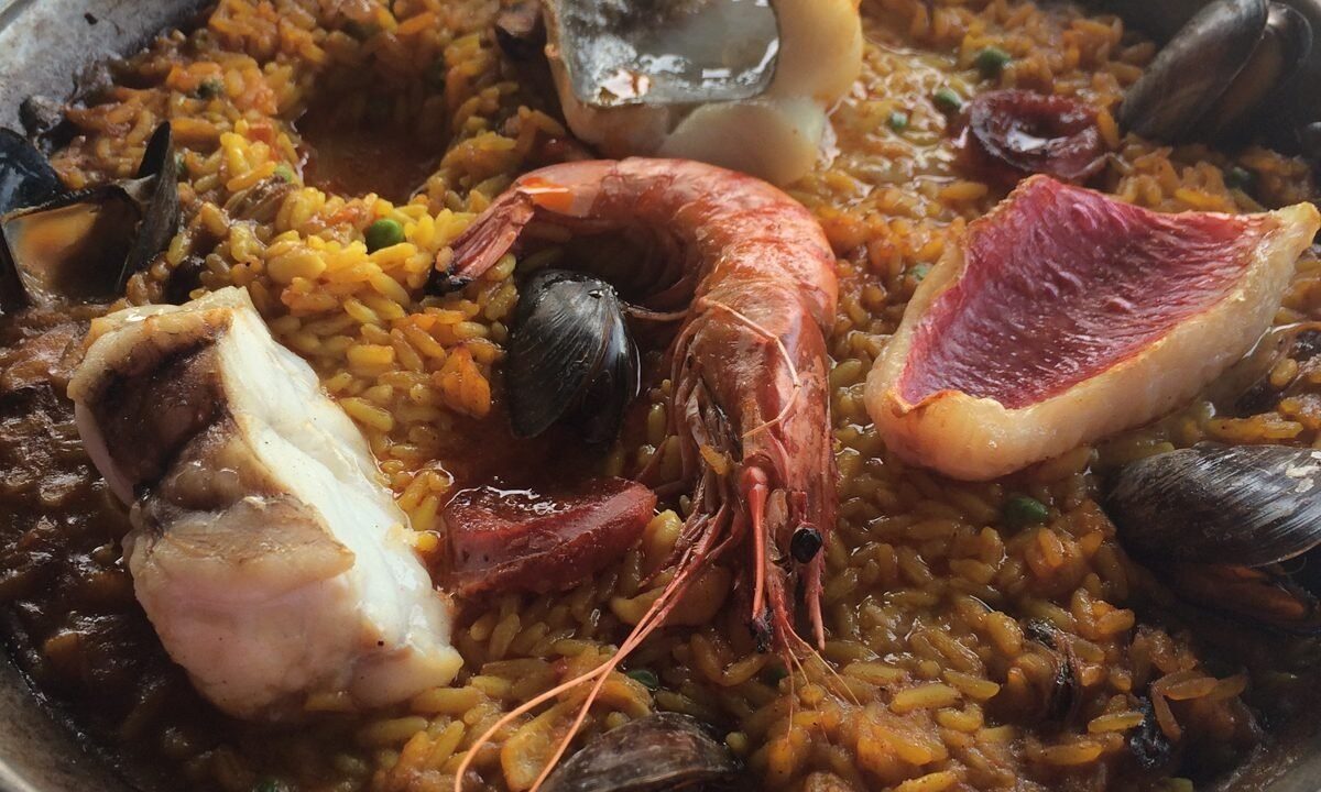 Paella in Spain — the Thursday menu del dia