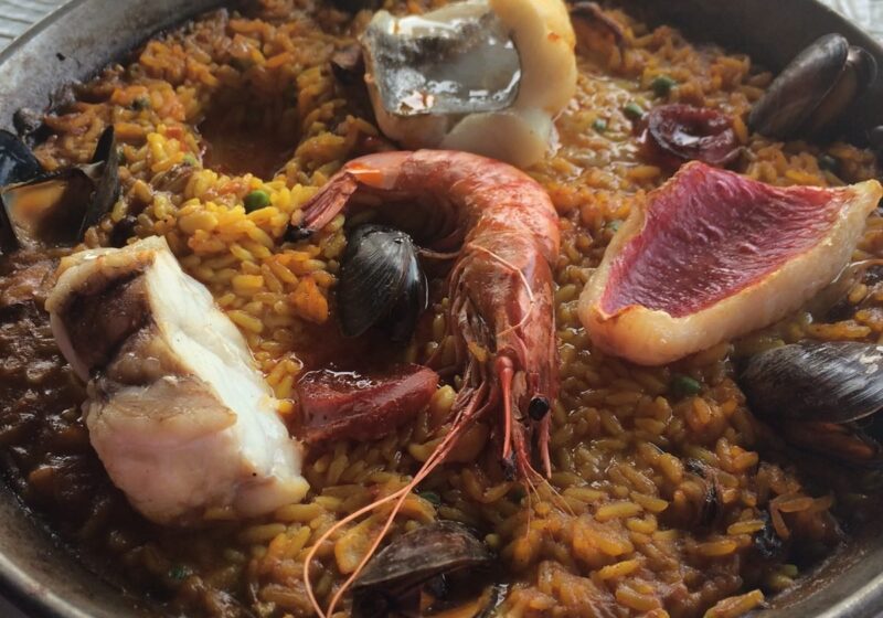 Paella in Spain — the Thursday menu del dia