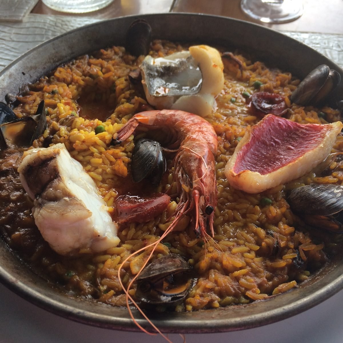 Paella in Spain — the Thursday menu del dia