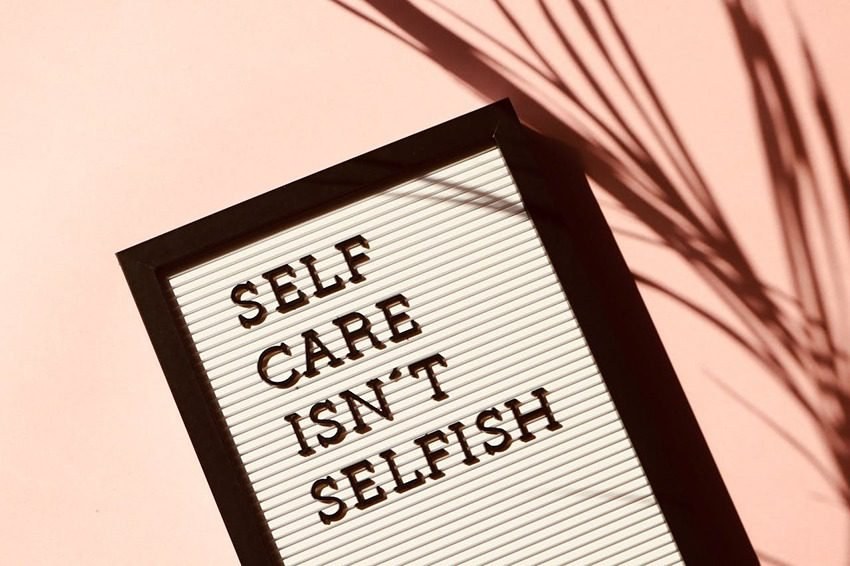 Encouragement graphic: look after yourself first